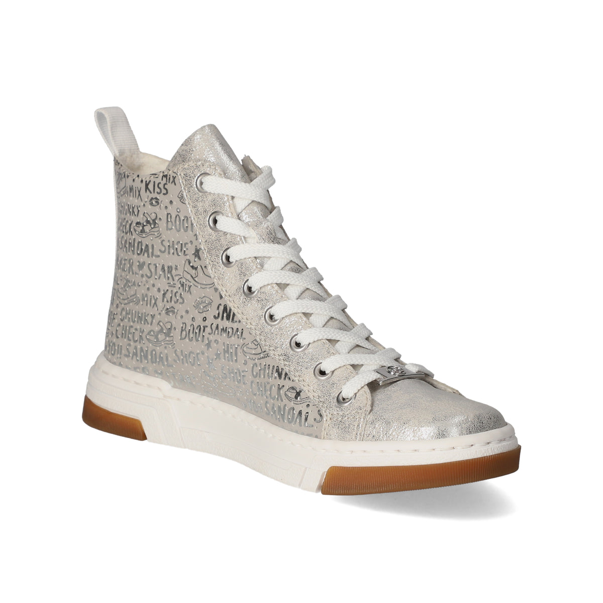 High Sneaker Silber