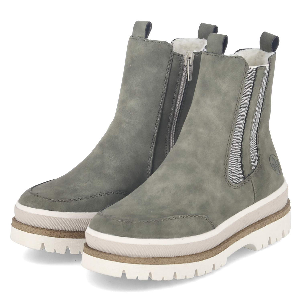 Winter Chelsea Boots Grün
