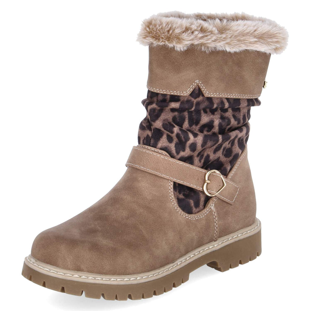 Winterstiefel Beige