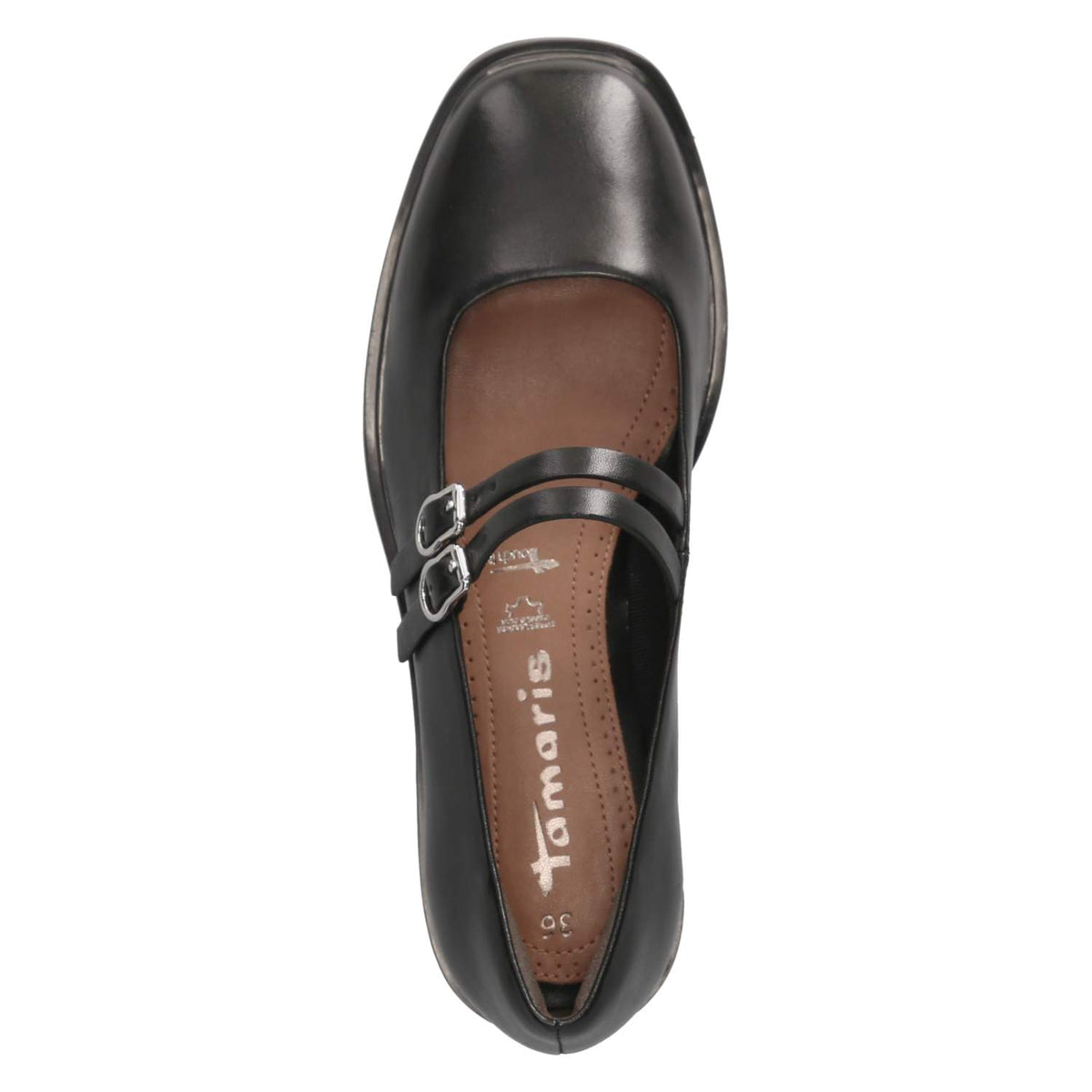 Spangenballerinas Schwarz