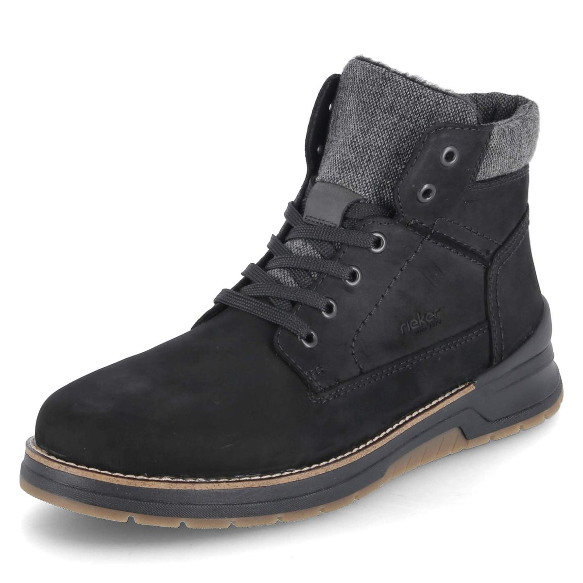 Schnürstiefeletten Schwarz