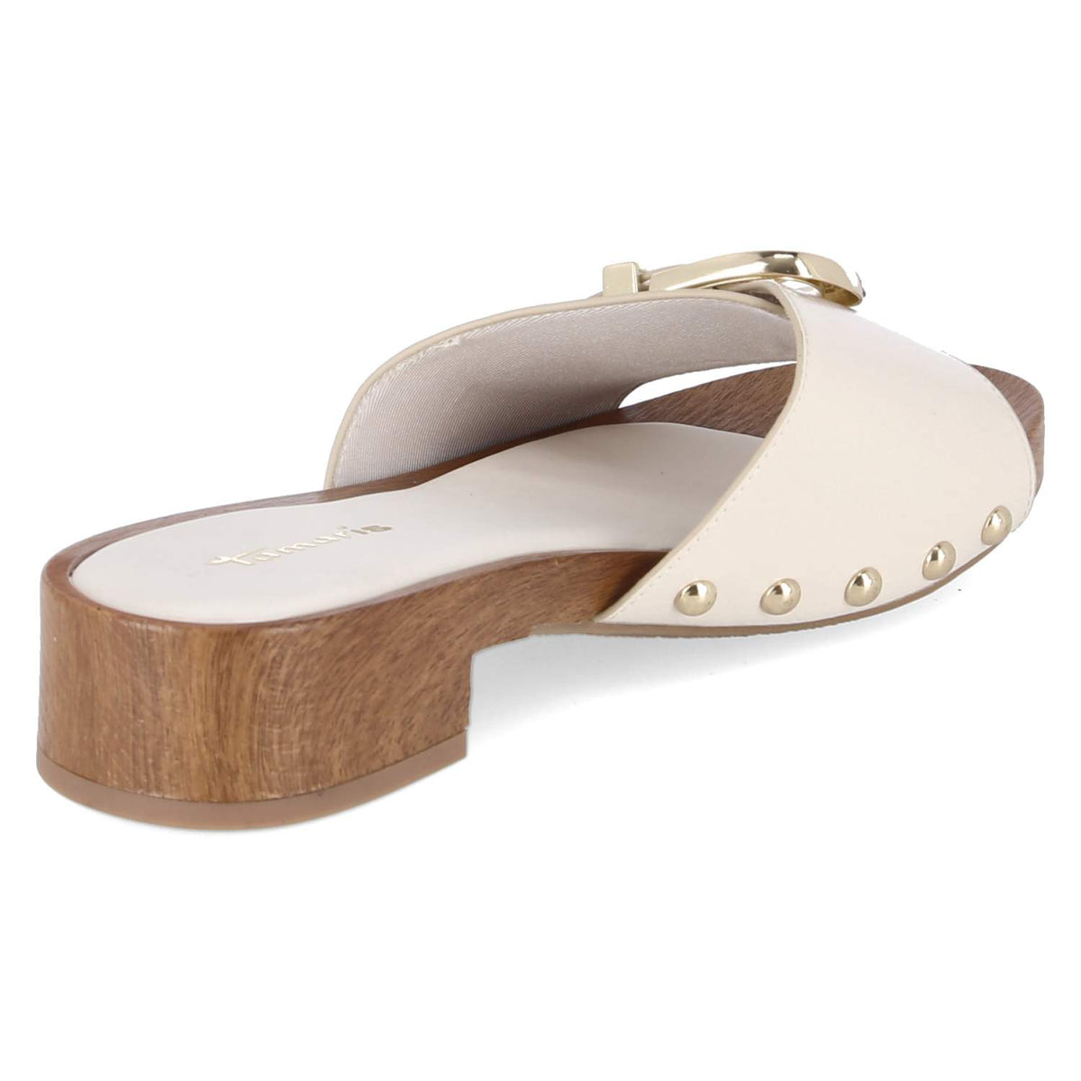 Open Toe Clogs Beige