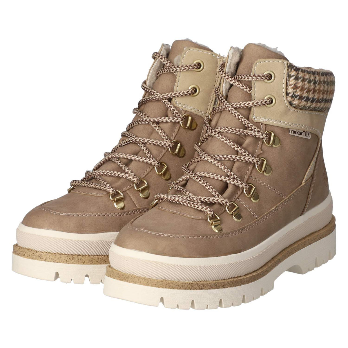 Schnürboots Beige