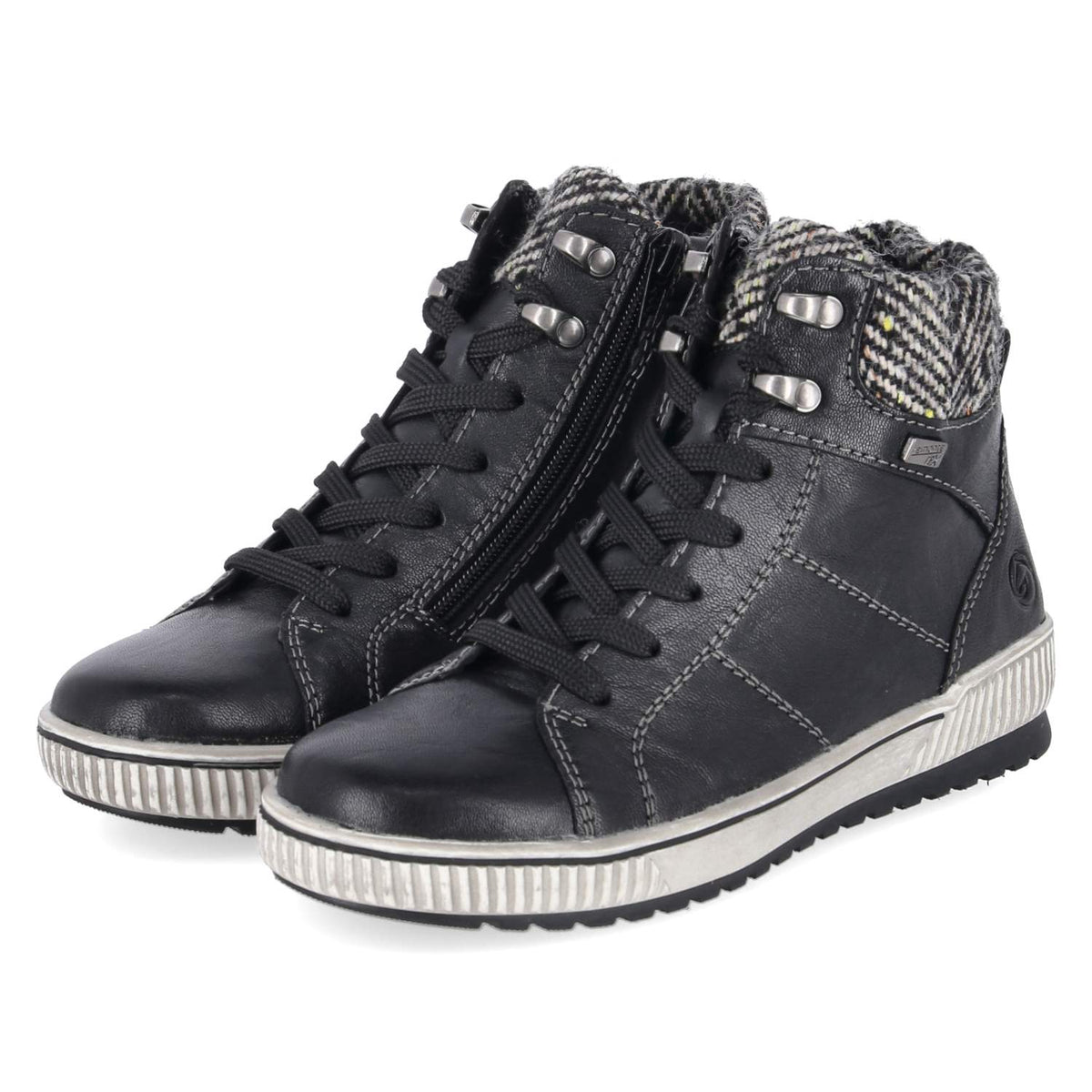 Schnürstiefeletten Schwarz