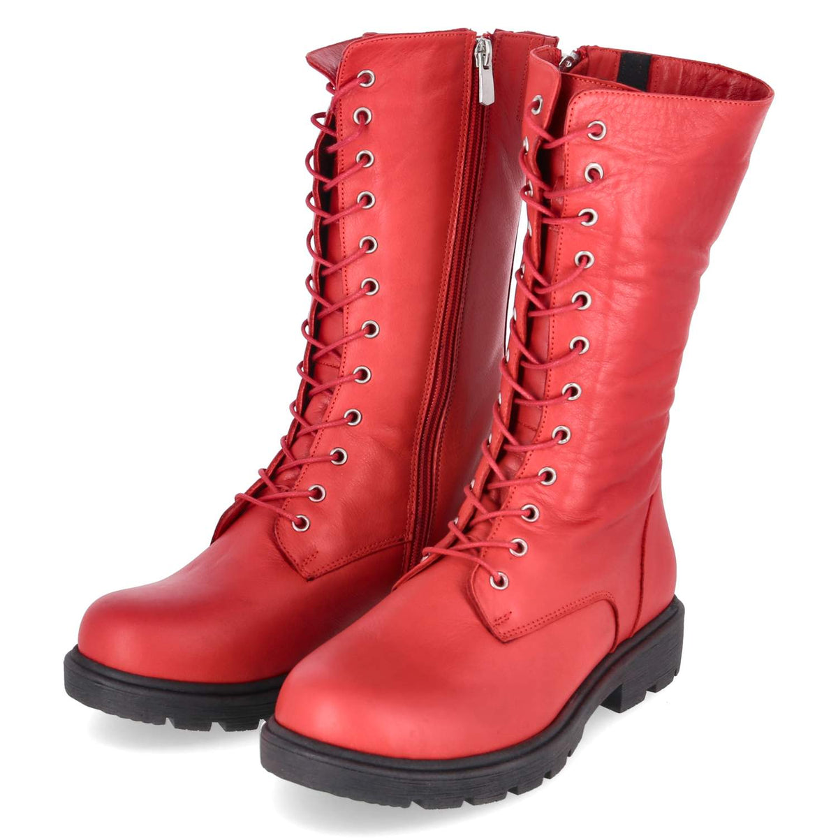 Schnüstiefel Rot