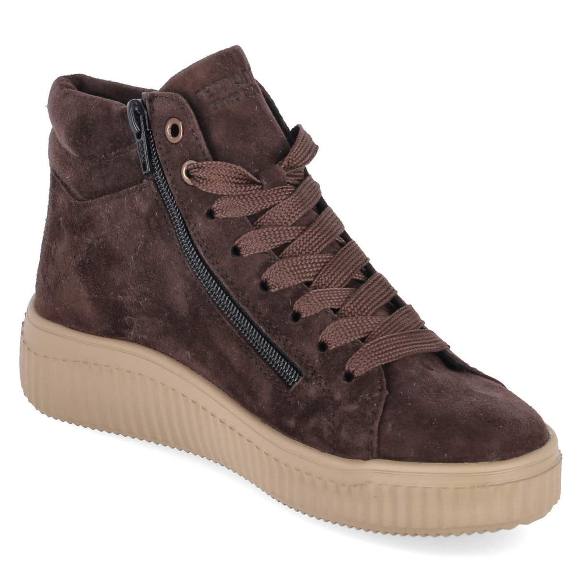 Schnürstiefeletten Braun