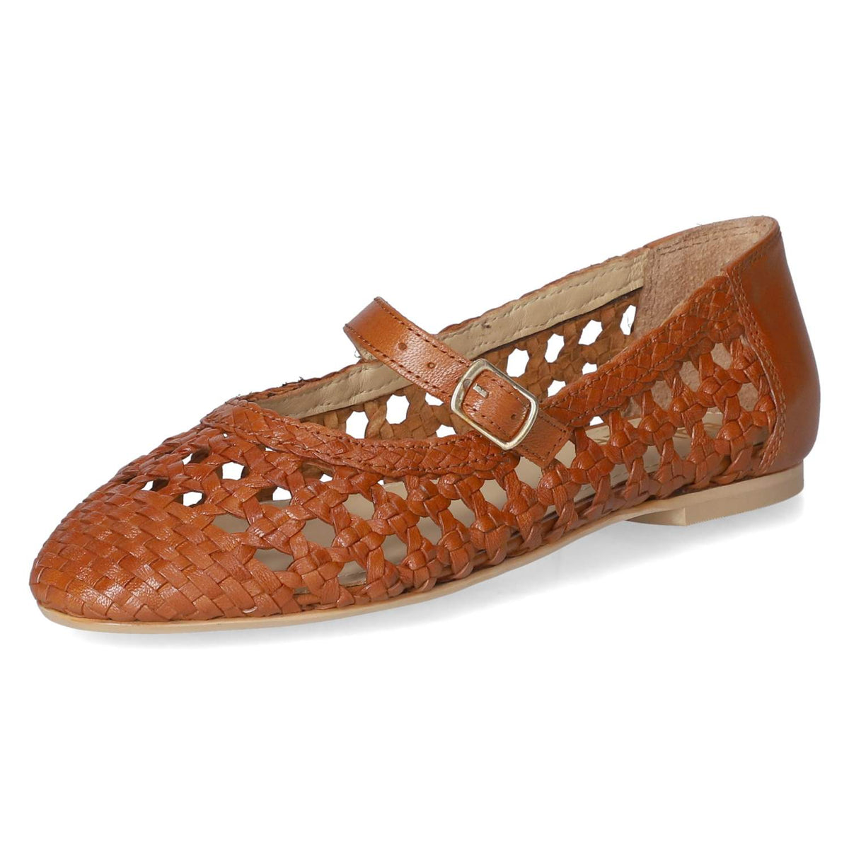 Spangenballerinas Braun