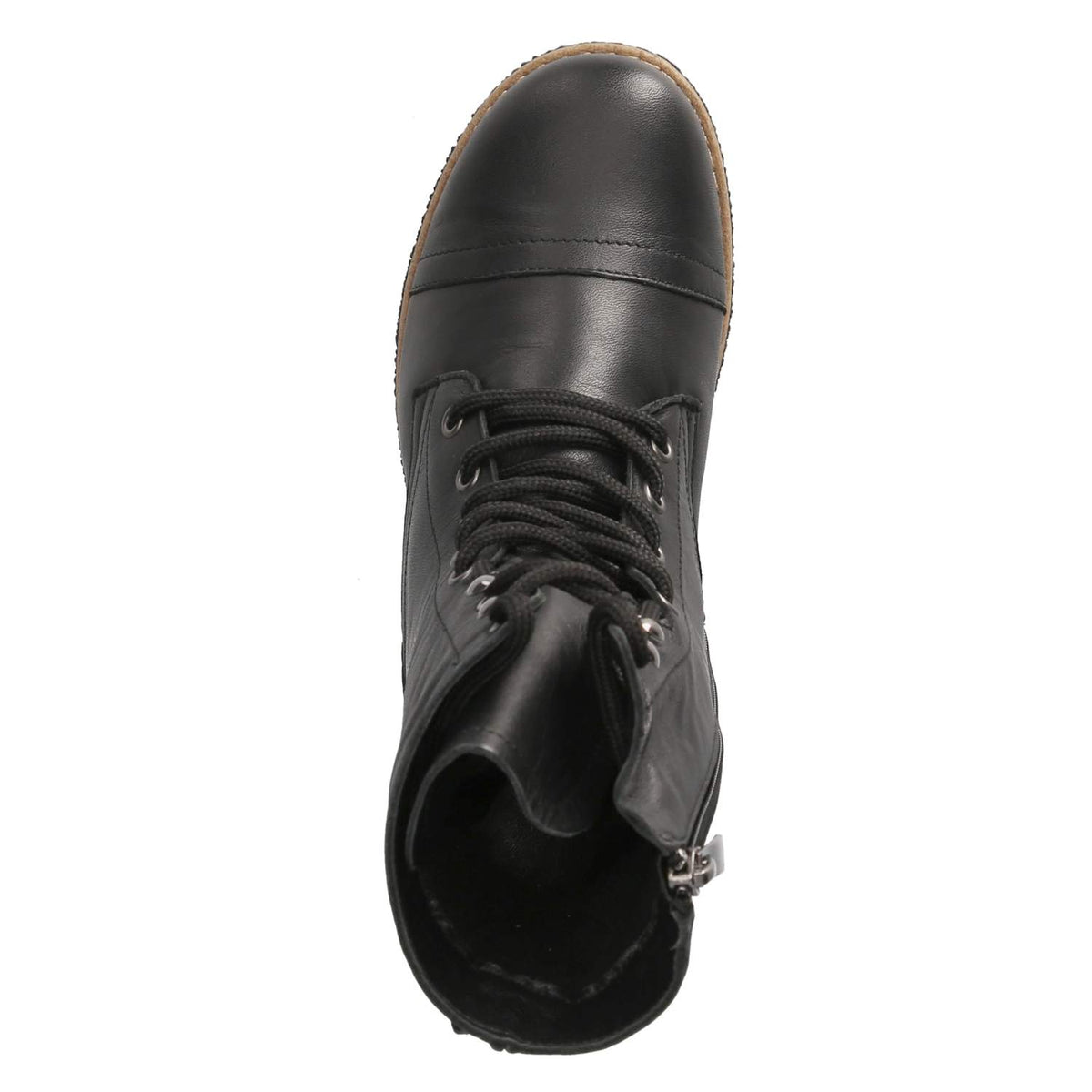 Schnürstiefeletten Schwarz