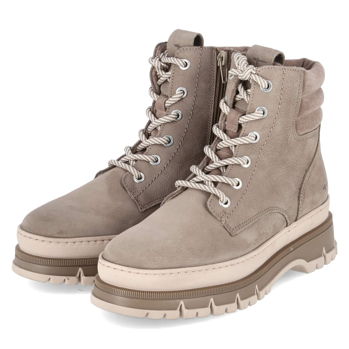 Schnürboots  Taupe