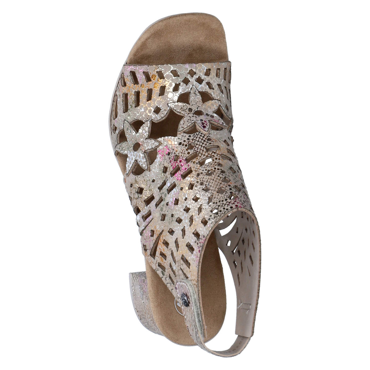 Schaftsandaletten  Beige