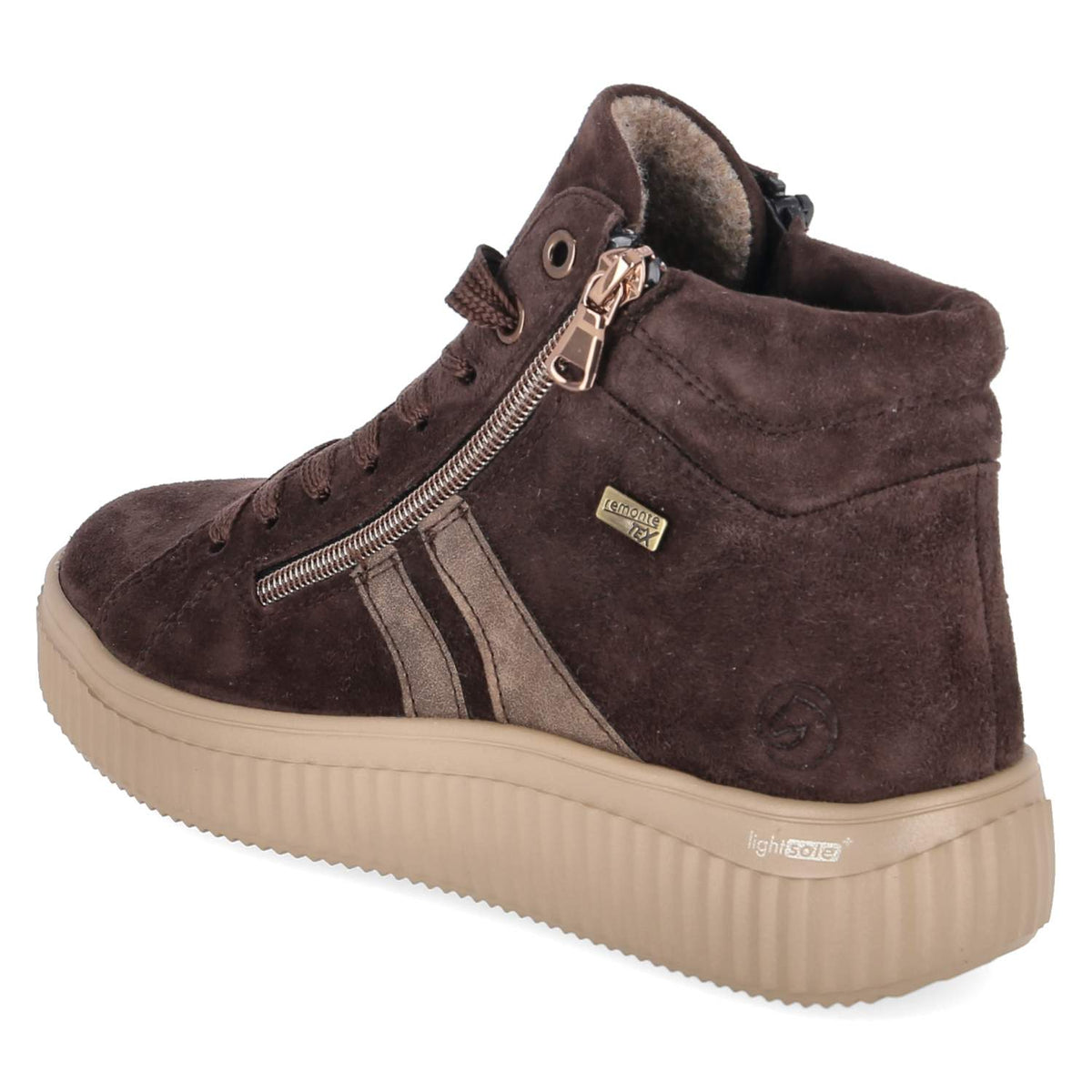 Schnürstiefeletten  Braun