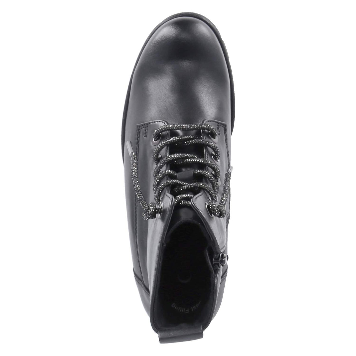 Schnürstiefeletten  Schwarz