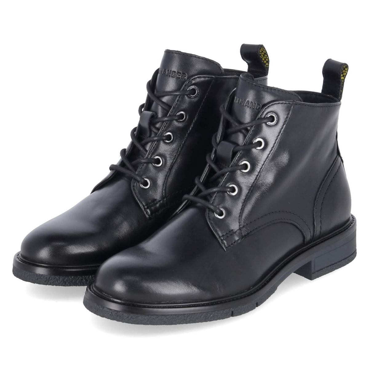 Schnüstiefeletten  Schwarz