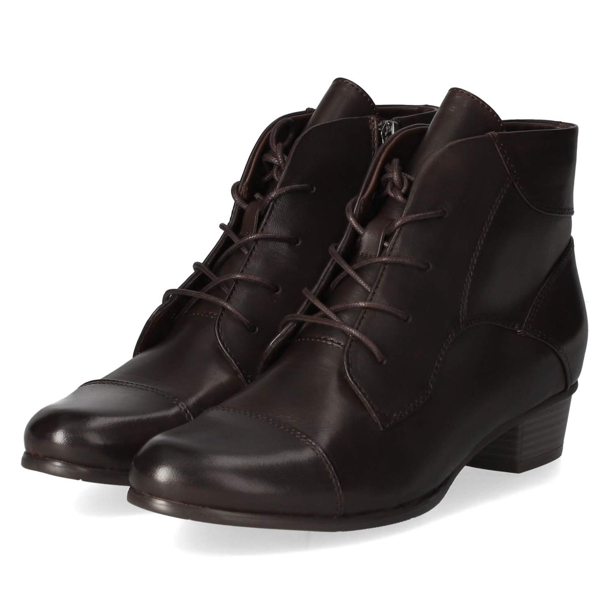 Schnürstiefeletten  Braun
