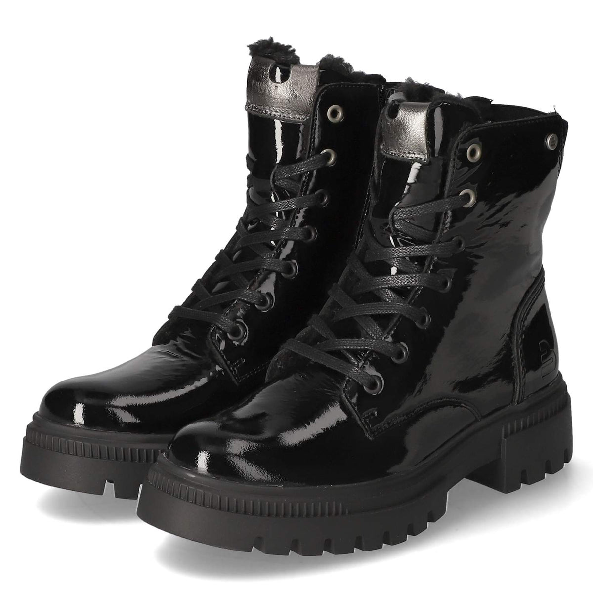 Schnürboots  Schwarz