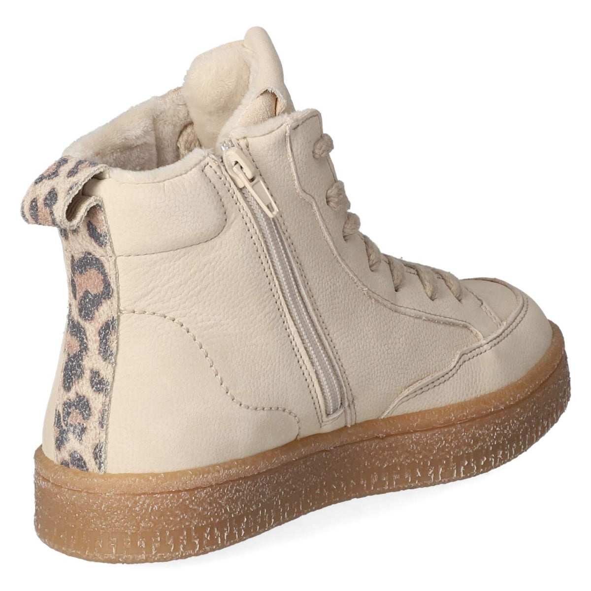 Schnürstiefeletten  Beige
