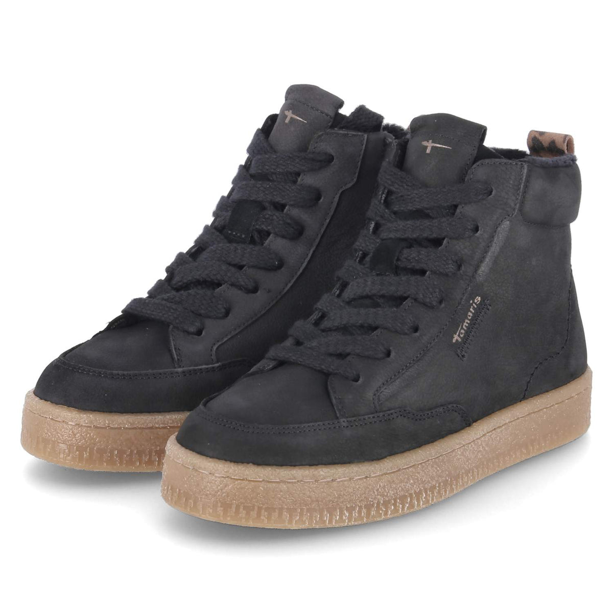 Schnürstiefeletten  Schwarz