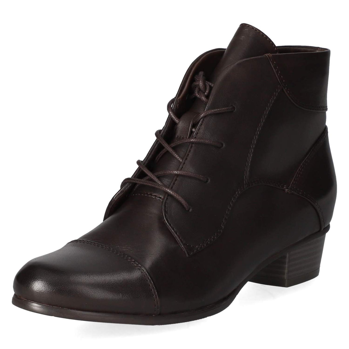 Schnürstiefeletten  Braun