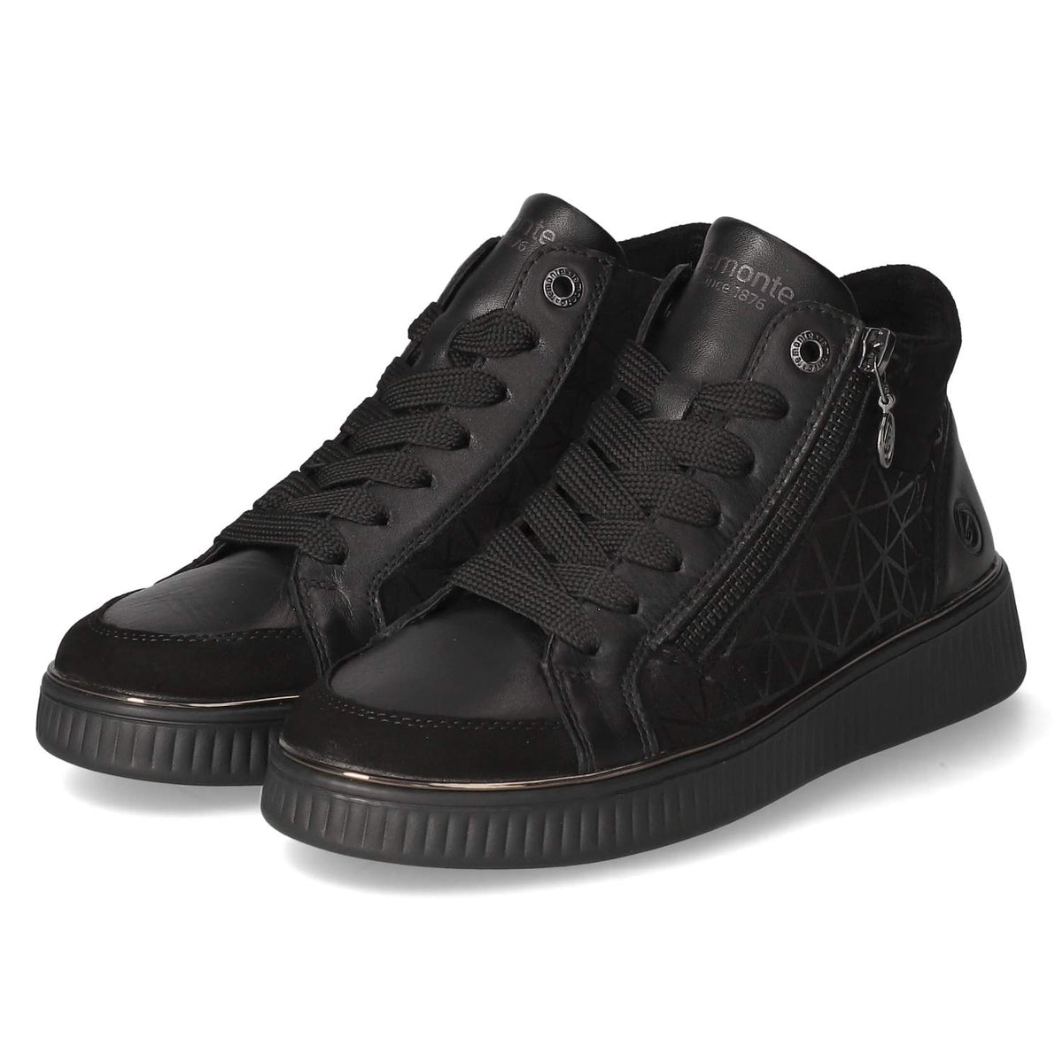 Schnürstiefeletten  Schwarz