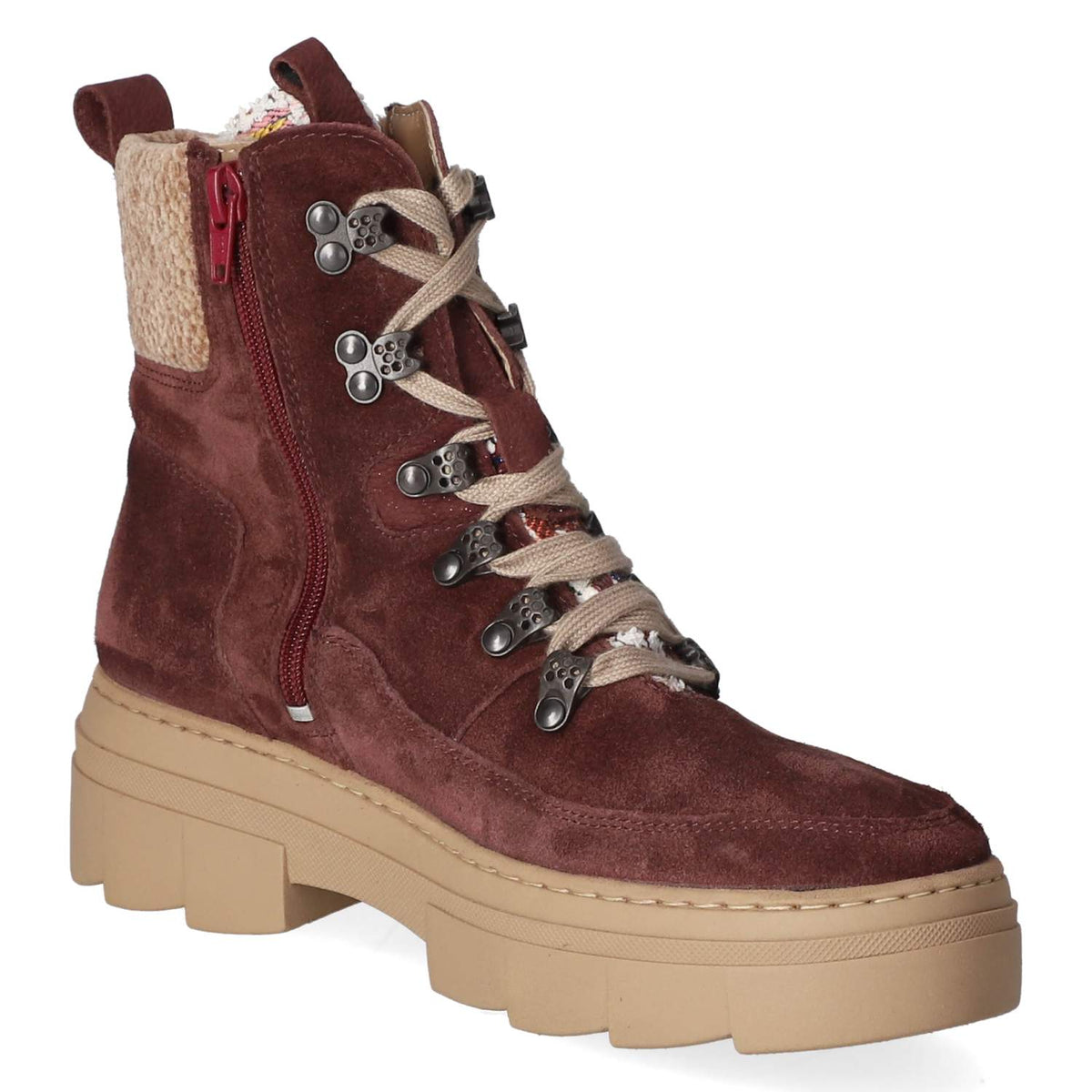 Schnürstiefeletten SAIGA Saiga Rot