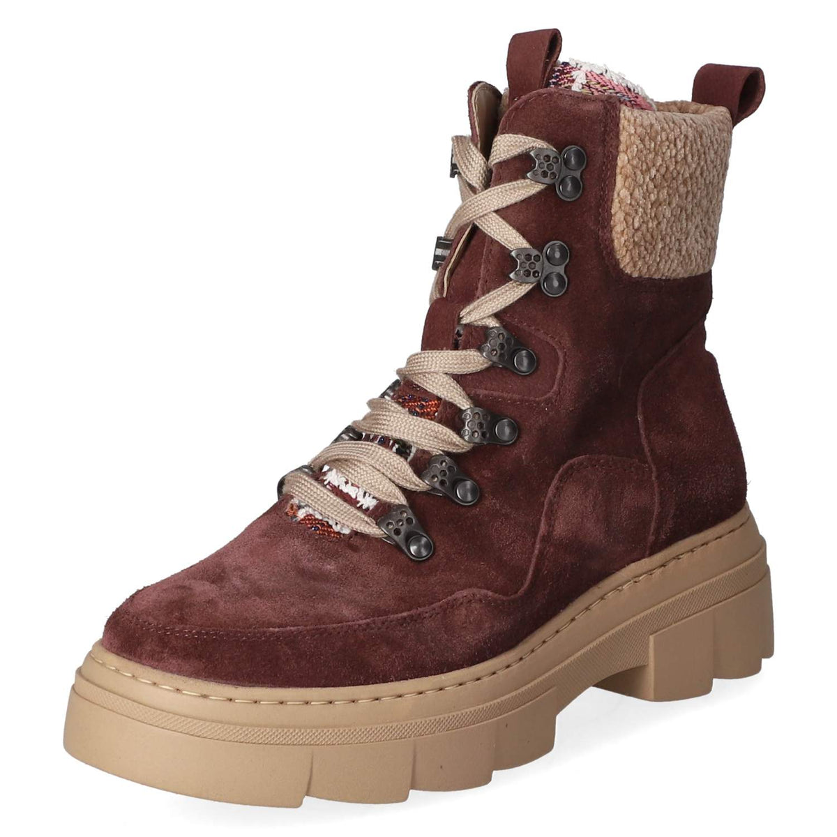 Schnürstiefeletten SAIGA Saiga Rot