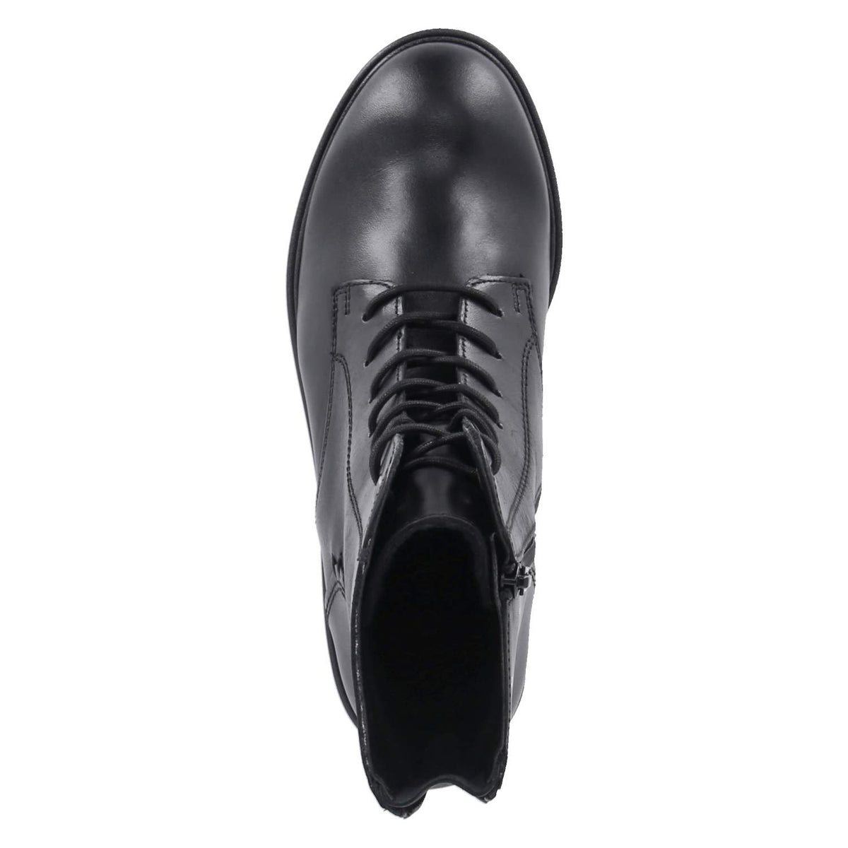 Schnüstiefeletten  Schwarz