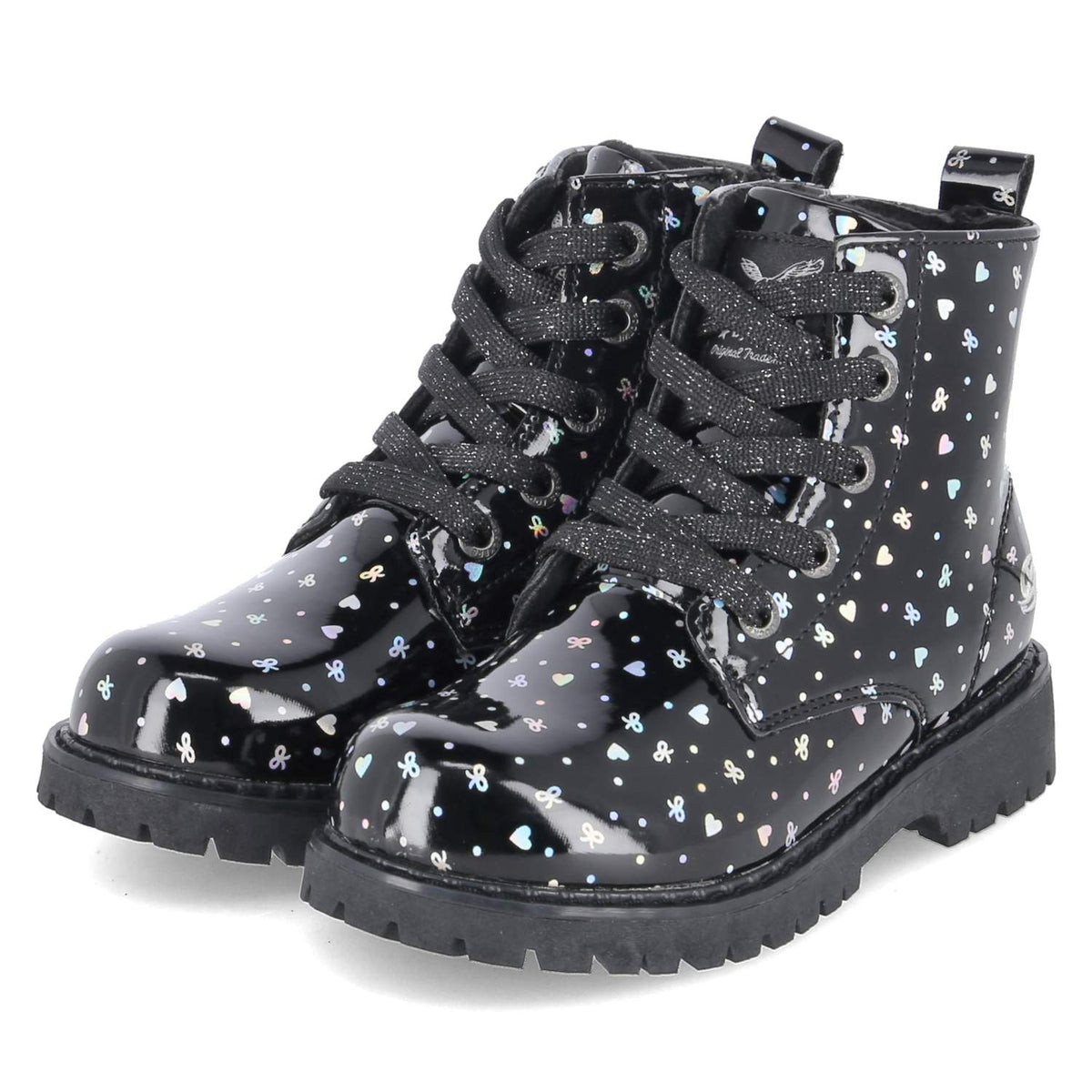 Schnürboots  Schwarz