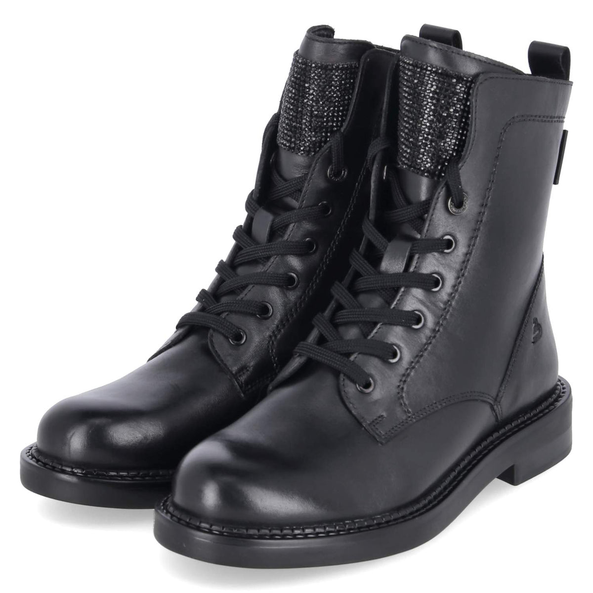Schnürboots  Schwarz