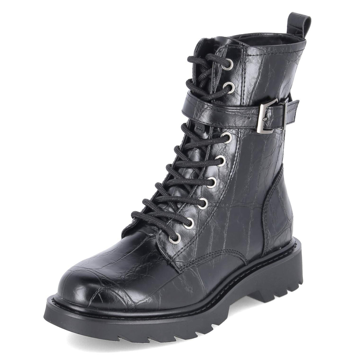 Schnürboots  Schwarz