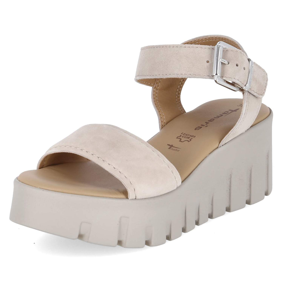 Plateausandalen  Taupe
