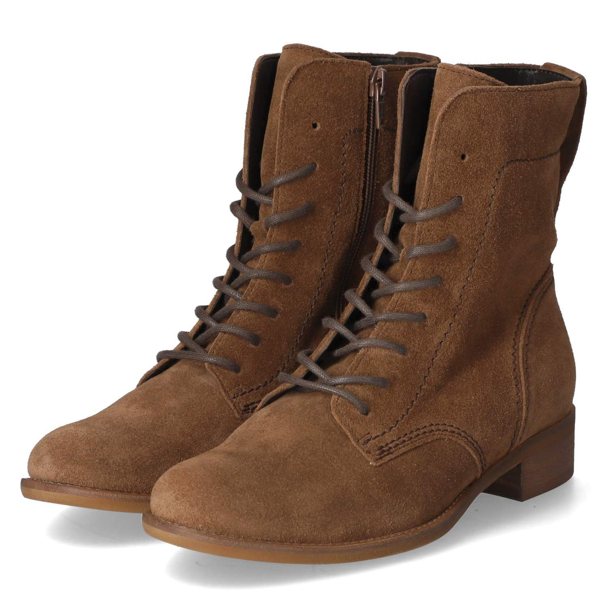 Schnürstiefeletten  Braun