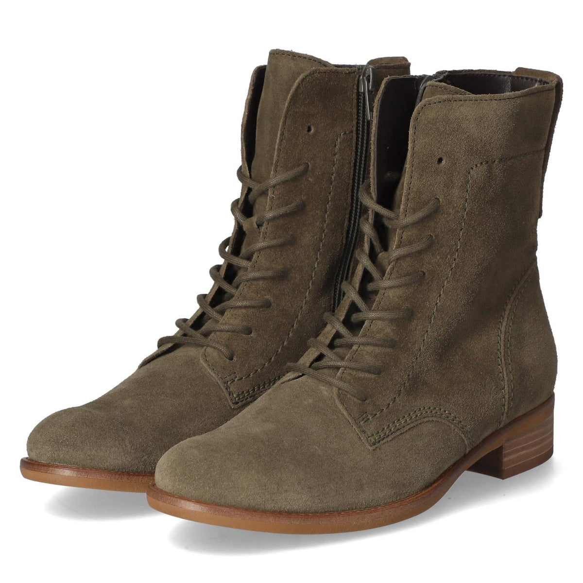 Schnürstiefeletten  Grün