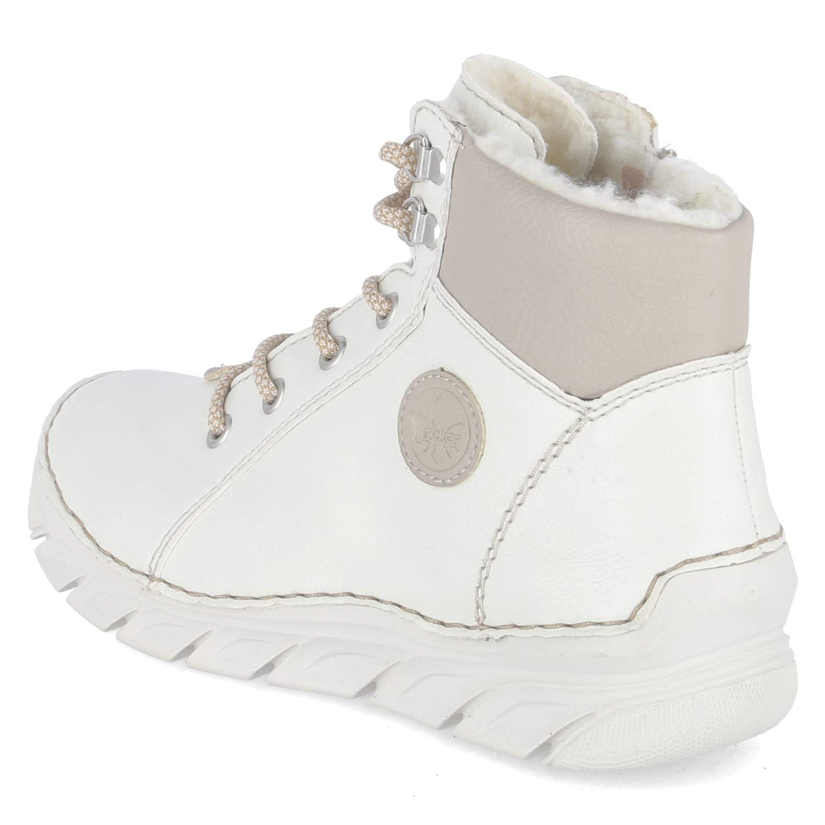 Schnürstiefeletten  Weiß