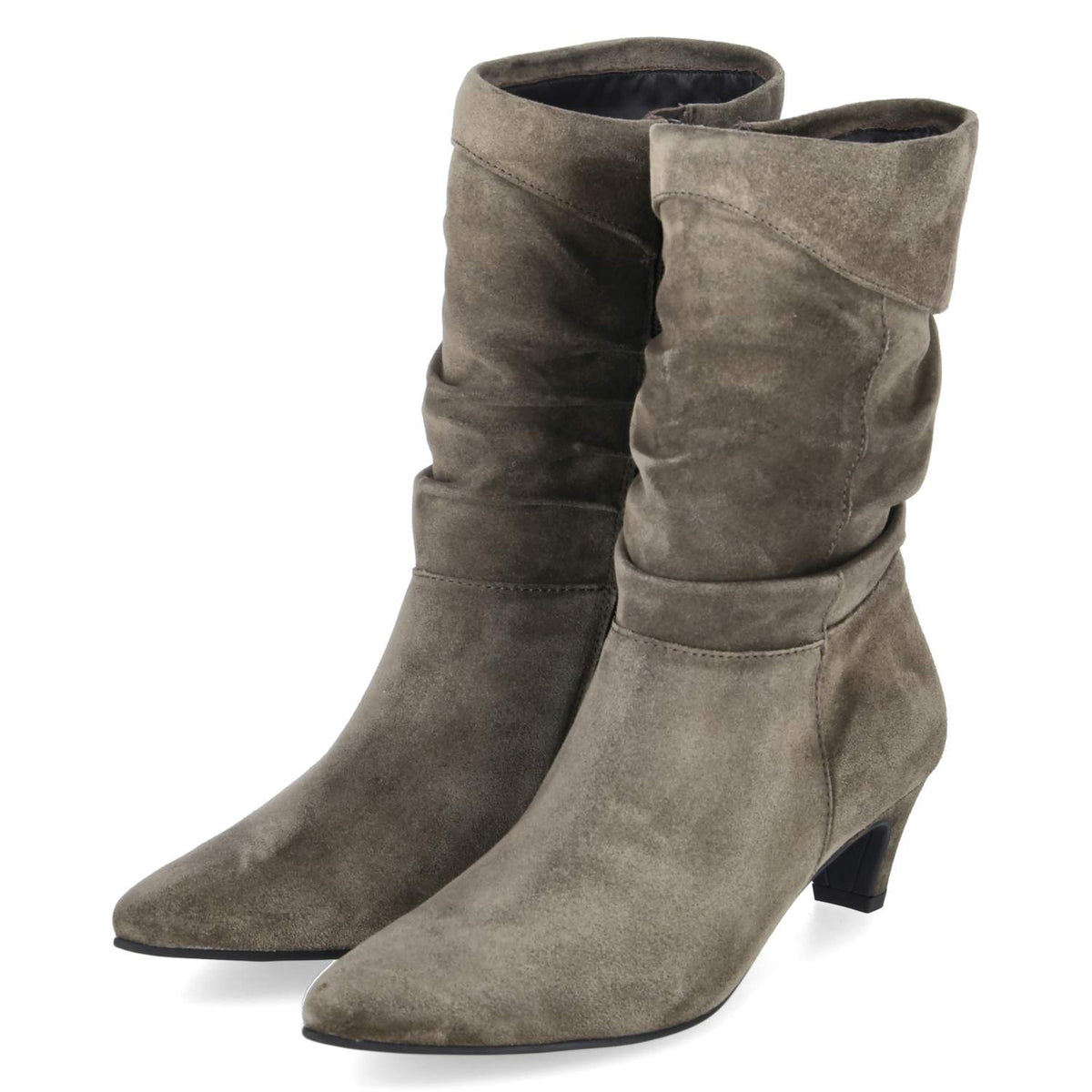 Slouchy Boots  Grün