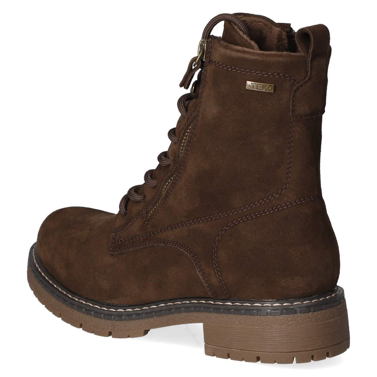 Schnürstiefeletten  Braun