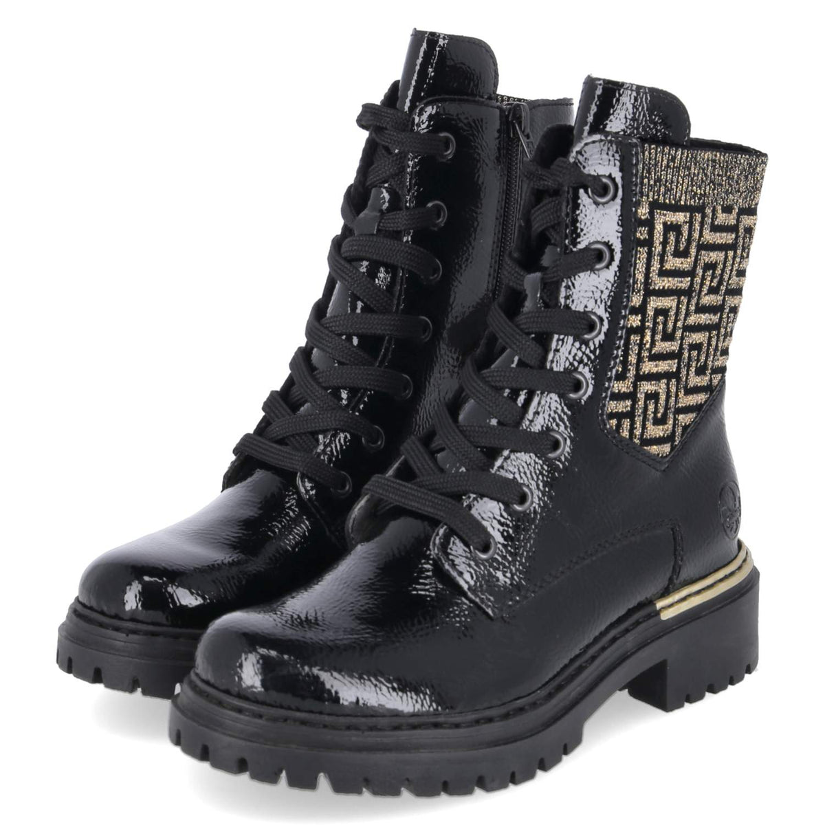 Schnürboots  Schwarz