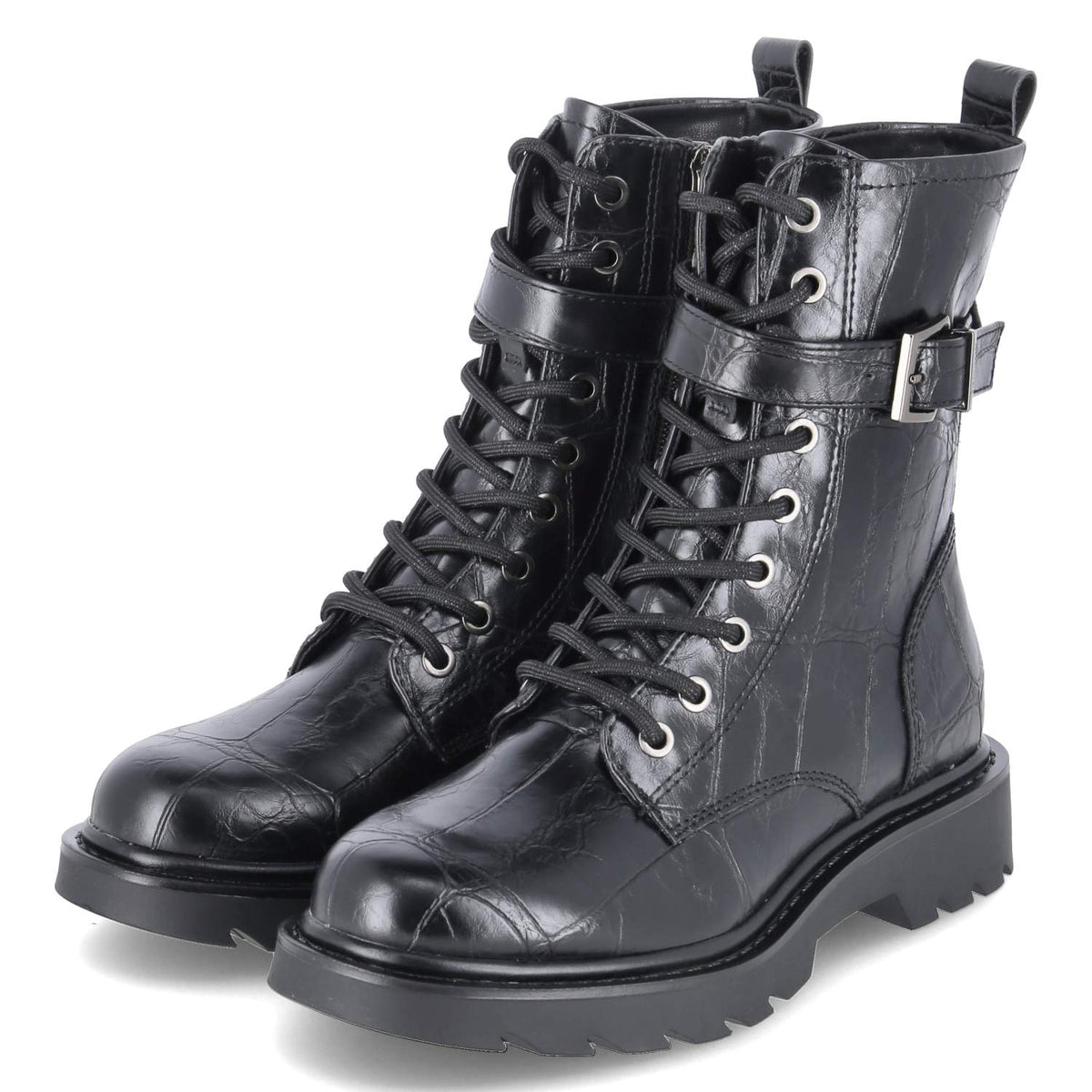 Schnürboots  Schwarz