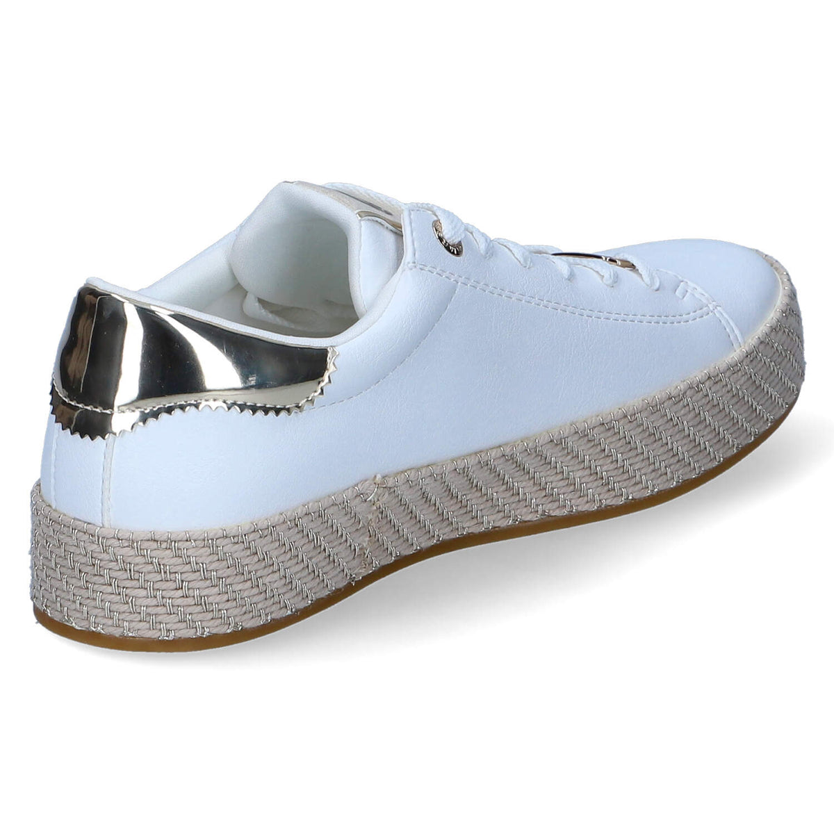 Espadrille-Sneaker  Weiß