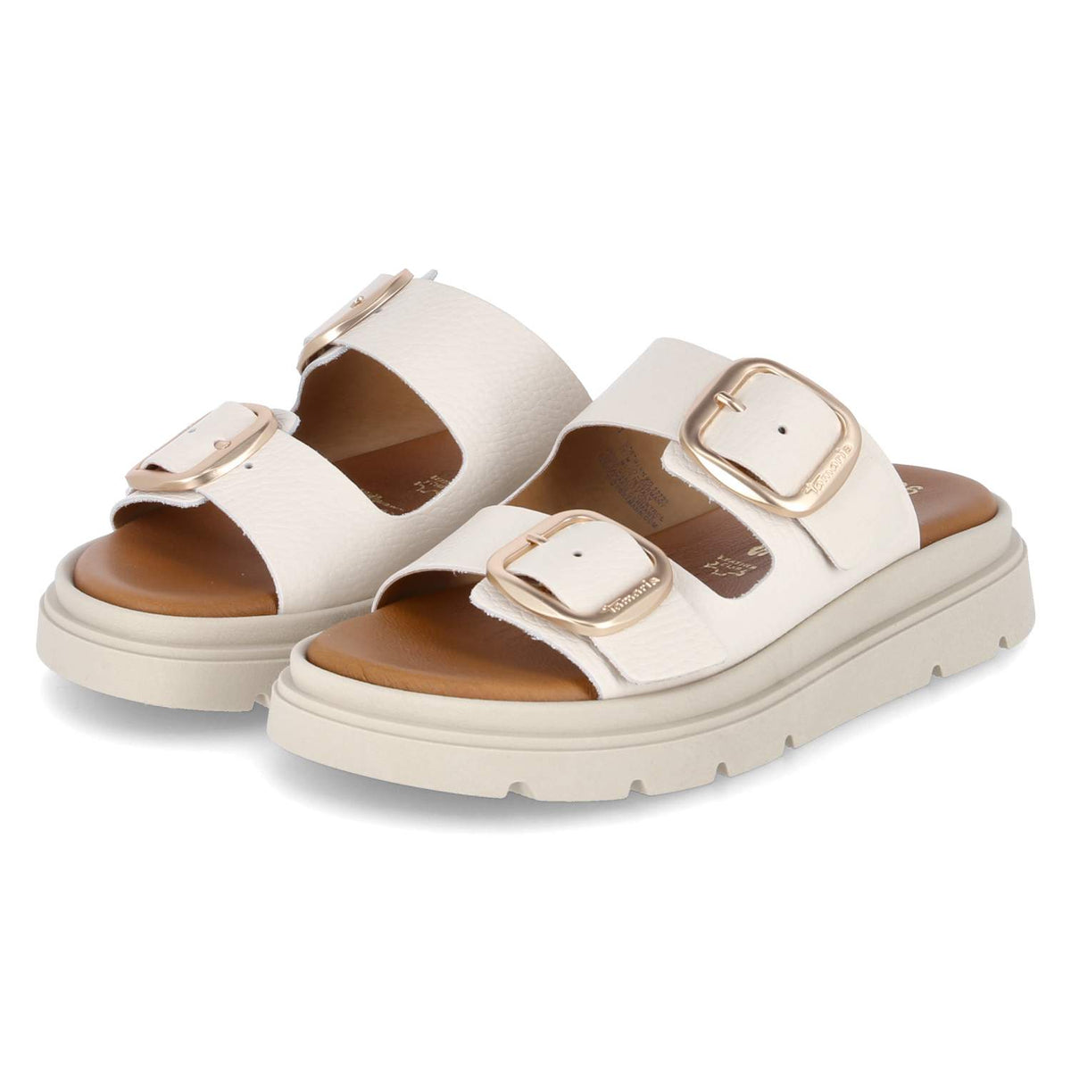 Pantoletten  Beige