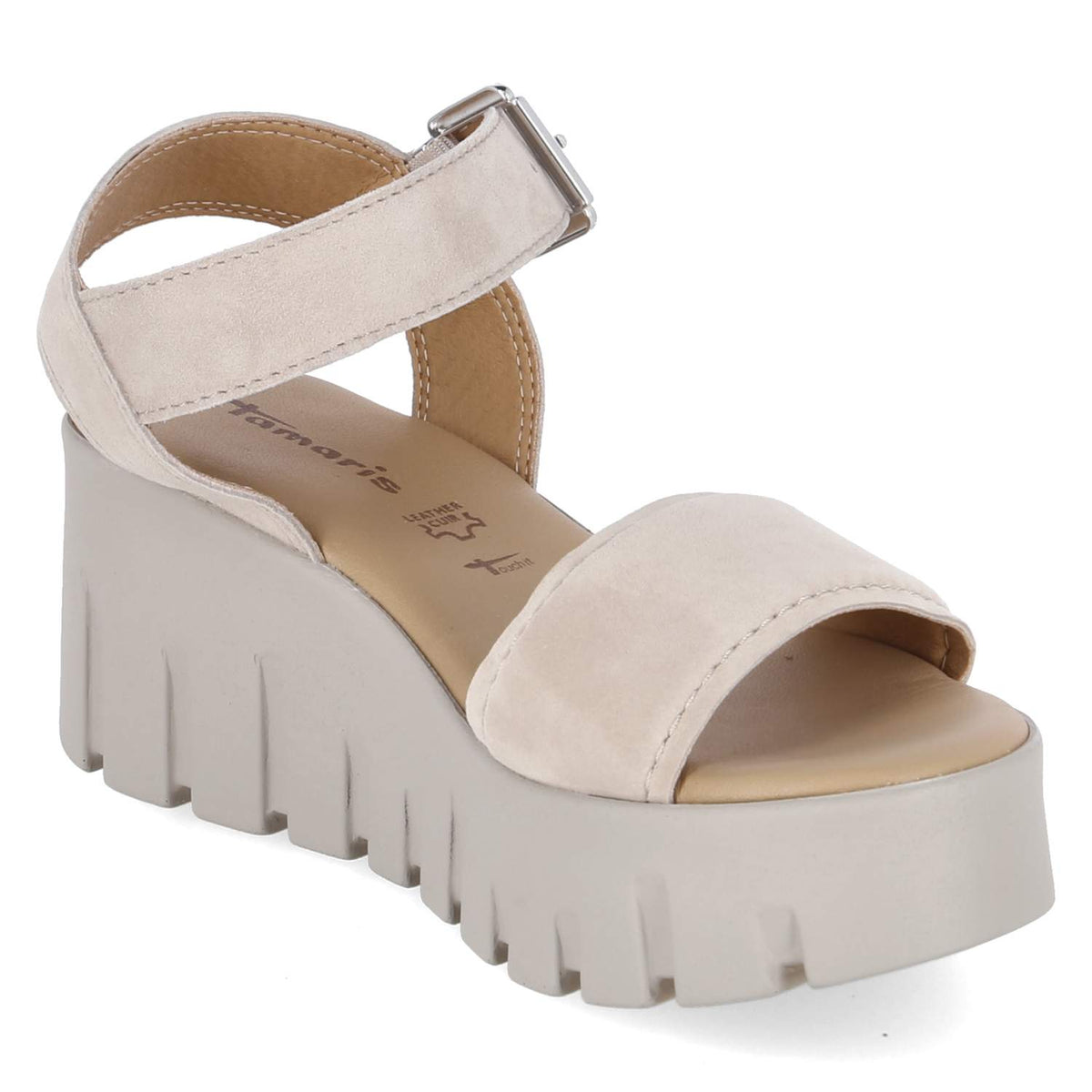 Plateausandalen  Taupe