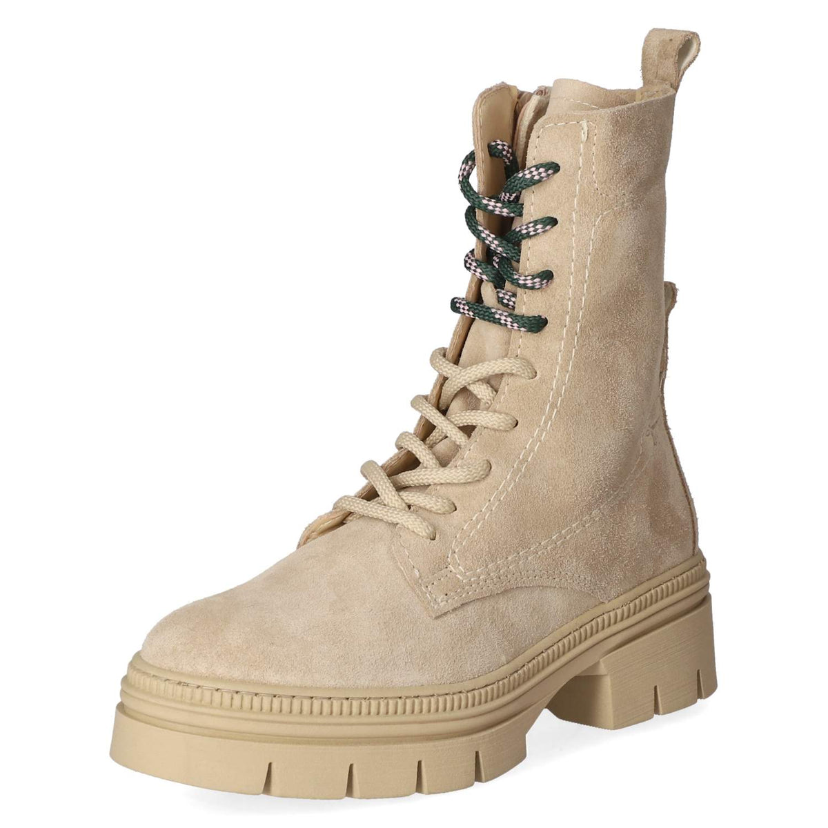 Schnürstiefeletten  Beige