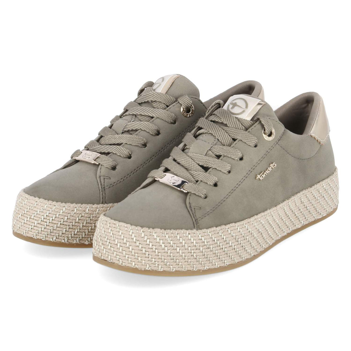 Espadrille-Sneaker  Grün