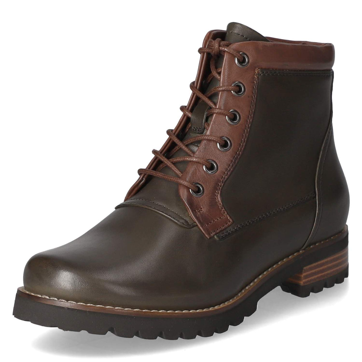 Schnürstiefeletten  Grün