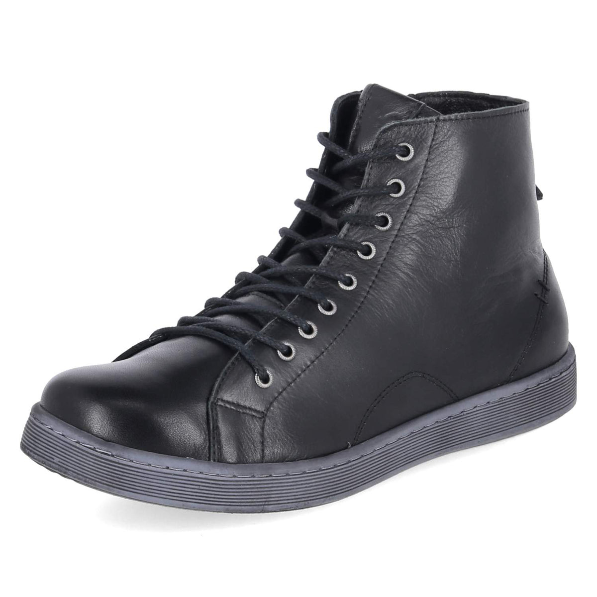 Schnüstiefeletten  Schwarz