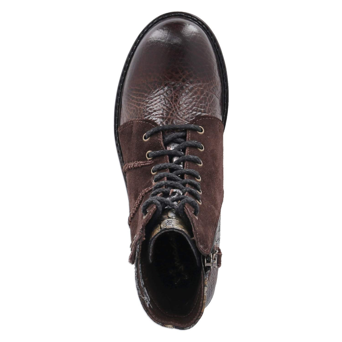 Schnürstiefeletten  Braun