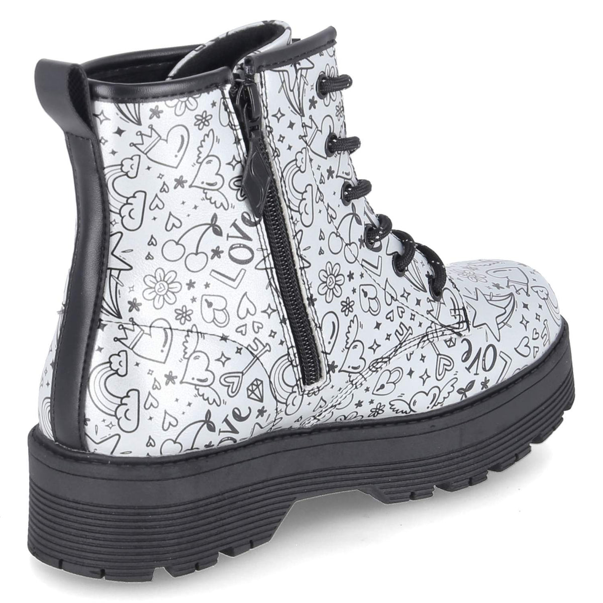 Boots GRAVLEN HI DOODLE DOWN  Silber