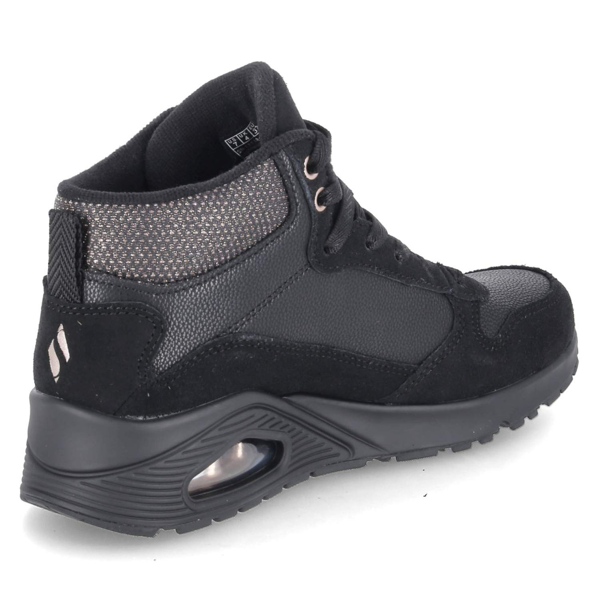 High Sneaker UNO-STACRE SHINE  Schwarz