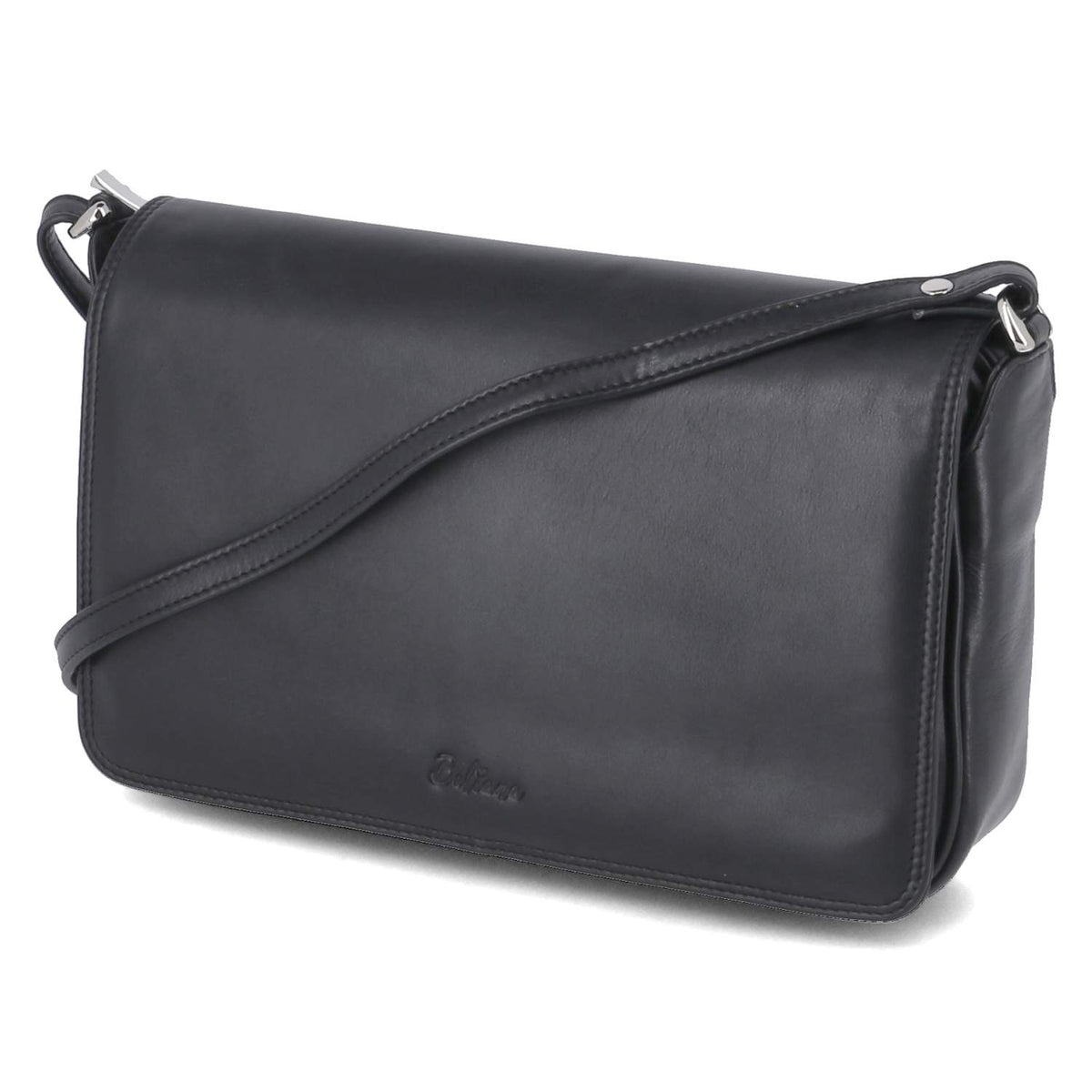 Überschlagtasche  Schwarz