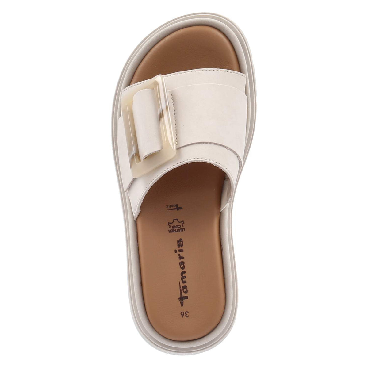 Pantoletten  Beige
