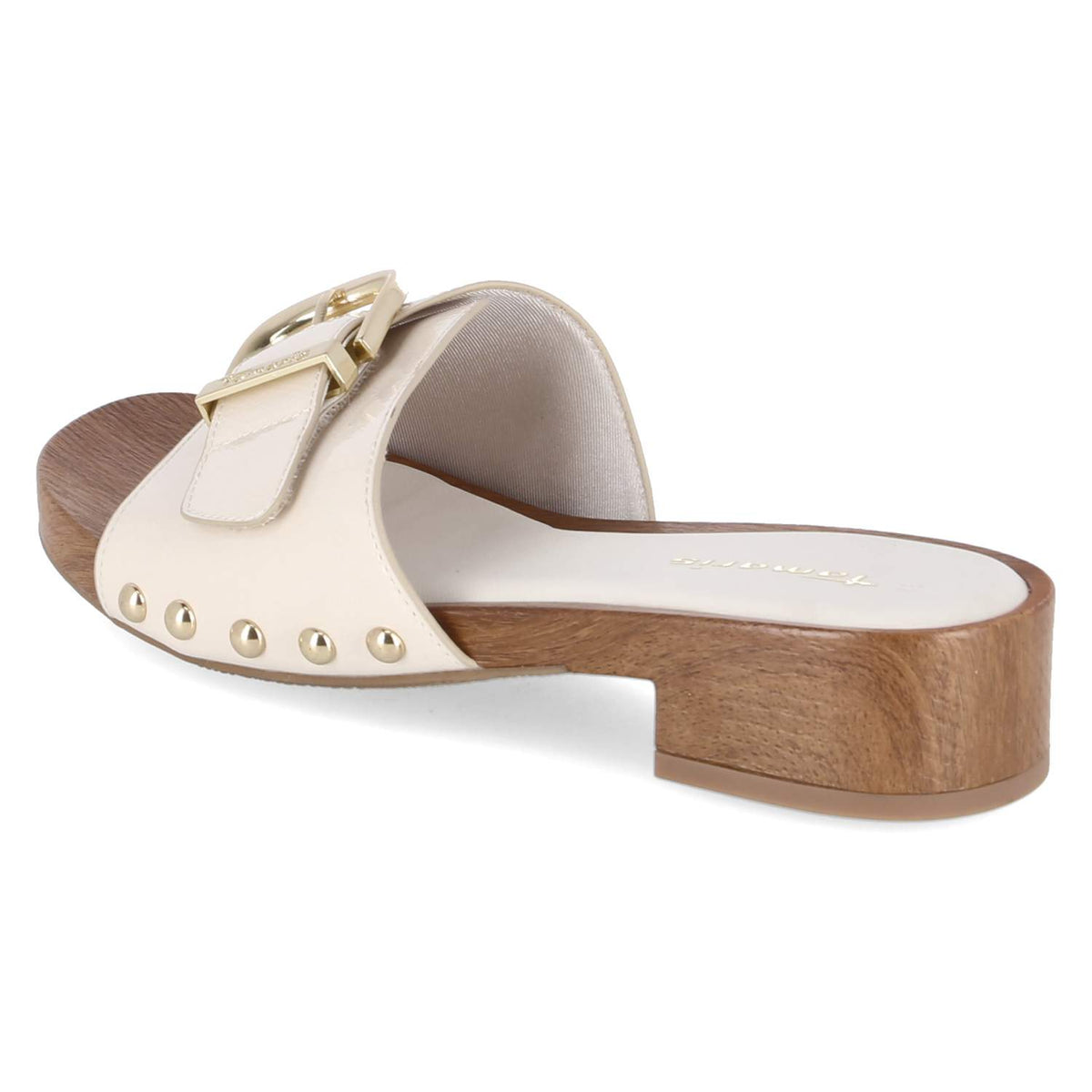 Open Toe Clogs  Beige